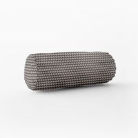 SCHÖNER LEBEN. Kissenhülle Jacquard Punkte schwarz silbergrau