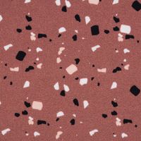 Baumwollstoff Webware Terrazzo terracotta 1.47m Breite