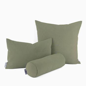 SCHÖNER LEBEN. Kissenhülle Outdoor uni olivgrün div. Größen