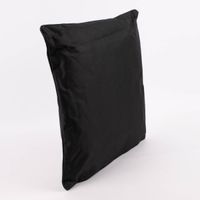 Outdoor Kissen mit Kederumrandung einfarbig schwarz 45x45cm