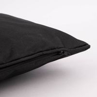 Outdoor Kissen mit Kederumrandung einfarbig schwarz 45x45cm