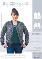 Meine Herzenswelt Damen Schnittmuster Blouson meine Havanna Papierschnittmuster Gr. 32-58