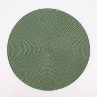 Platzset Flechtoptik rund Kunststoff grün 38cm