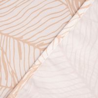 Tischdecke Roja Laub Blätter beige weiß 150x250cm