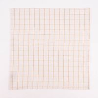 Stoffservietten Tyra Karo aus 100% Baumwolle 4 Stück 40x40cm cremeweiß goldfarbig