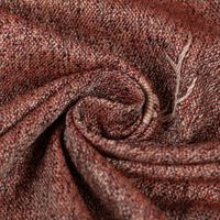 SCHÖNER LEBEN. Kissenhülle Jacquard Hirschkopf Geweih rotbraun beige