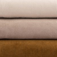 Cord Baumwolle Bekleidungsstoff Dekostoff 4.5W grob uni hellbeige 1.4m