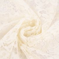 Spitzenstoff floral beidseitige Bogenkante uni in verschiedenen Farben 1.46m Breite