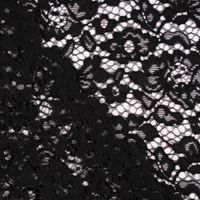 Spitzenstoff floral beidseitige Bogenkante uni in verschiedenen Farben 1.46m Breite