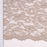 Spitzenstoff floral beidseitige Bogenkante uni in verschiedenen Farben 1.46m Breite