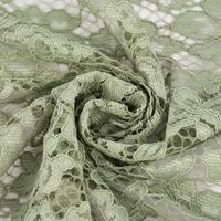Spitzenstoff floral beidseitige Bogenkante uni in verschiedenen Farben 1.46m Breite