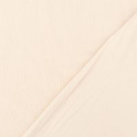 Baumwolljersey Jerseystoff Rib Jersey Rippenstruktur uni 1.45m Breite natur