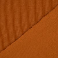 Baumwolljersey Jerseystoff Rib Jersey Rippenstruktur uni 1.45m Breite braun