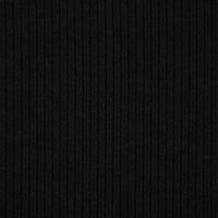 Baumwolljersey Jerseystoff Rib Jersey Rippenstruktur uni 1.45m Breite schwarz