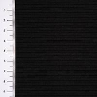 Baumwolljersey Jerseystoff Rib Jersey Rippenstruktur uni 1.45m Breite schwarz