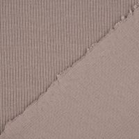 Baumwolljersey Jerseystoff Rib Jersey Rippenstruktur uni 1.45m Breite grau
