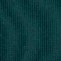 Baumwolljersey Jerseystoff Rib Jersey Rippenstruktur uni 1.45m Breite petrol