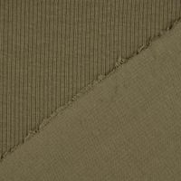 Baumwolljersey Jerseystoff Rib Jersey Rippenstruktur uni 1.45m Breite grün