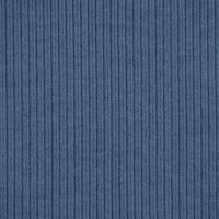 Baumwolljersey Jerseystoff Rib Jersey Rippenstruktur uni 1.45m Breite blau