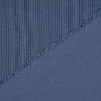 Baumwolljersey Jerseystoff Rib Jersey Rippenstruktur uni 1.45m Breite blau