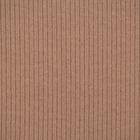 Baumwolljersey Jerseystoff Rib Jersey Rippenstruktur uni 1.45m Breite taupe