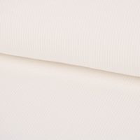 Baumwolljersey Jerseystoff Rib Jersey Rippenstruktur uni 1.45m Breite ecru