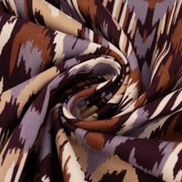 Canvas Baumwollstoff Abstrakt Grafik aubergine terracotta beige 1,35m Breite