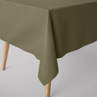 Tischdecke abwaschbar uni olivgrün div. Größen von SCHÖNER LEBEN.