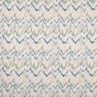 Outdoorstoff polsterfähig Avalak Ibiza Batik ecru grün blau 1.60m Br