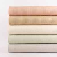 Waffelpique soft Waffelstoff Baumwolle uni mint 1.35m Breite