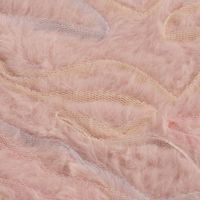 Plüsch Stoff Fellimitat Kunstfell mit Tülleffekten rosa pastell 1.38m Breite
