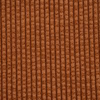 Cordstoff Bubble mit Plüsch Rückseite Doubleface rost ecru 1.45m Br
