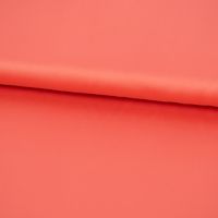 einfarbiger satin stoff meterware korallen orange auf coupon abgerollt