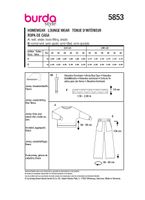 85287-Burda-Schnittmuster-5853-Damen-Homewear-Hose-Shirt-5853-back-envelope-EU.jpg Burda Schnittmuster 5853 Damen Homewear Hose Shirt Details