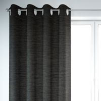 85394-Thermovorhang-Thermochenille-Verdunkelung-Akustik-Kaelteschutz-anthrazit-meliert-245cm-oder-Wunschlaenge-von-SCHoeNER-LEBEN---KW3-2023-209323Capture0007Vorhang4.jpg Thermovorhang Verdunkelung Kälteschutz anthrazit 245cm von SCHÖNER LEBEN., aufgehängt mit Ösen auf einer Stange, linke Seite