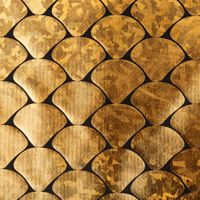 Foliendruck Jersey mit Schuppen in Gold