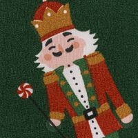 Weihnachtsstoff Baumwollstoff Webware Cassenoisette Nussknacker Tänzerin grün 1,47m Breite