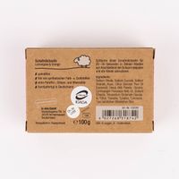 Rückseite Verpackung der Schafmilchseife