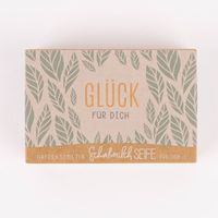 85487-La-Vida-Naturkosmetik-Schafmilchseife-Glueck-fuer-dich-Blaetter-weiss-gruen-100g-KW34-2023-018-10.jpg Schafmilchseife in Geschenkverpackung aus Papier mit Blättermuster "Glück für dich"