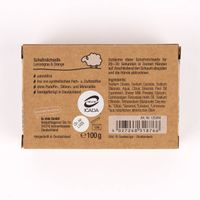 85487-La-Vida-Naturkosmetik-Schafmilchseife-Glueck-fuer-dich-Blaetter-weiss-gruen-100g-KW34-2023-018-11.jpg Rückseite Verpackung der Schafmilchseife