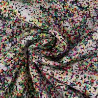 Softshell Outdoorstoff Rainy Pixel Punkte bunt 145cm Breite