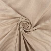 Dekostoff Halbpanama Leinenlook Sparkle Stripes Streifen natur grau 1,40m Breite