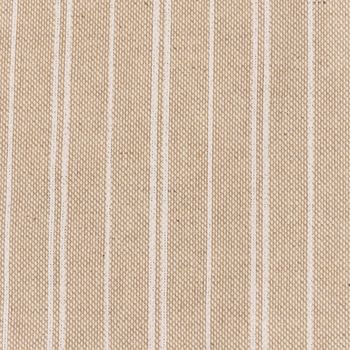 Dekostoff Halbpanama Leinenlook Basic Stripe Streifen natur weiß 1,40m Breite
