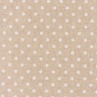 Dekostoff Halbpanama Leinenlook Basic Dot Pünktchen natur weiß 1,40m Breite