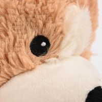 Detailaufnahme Wärmestofftier Welpe Gesicht