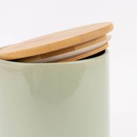 85702-Vorratsdose-aus-Porzellan-mit-Bambusdeckel-Weihnachtsleckerei-Sternschnuppe-gruen-blau-gold-weiss-11x16cm-von-La-Vida-KW37-2023-229468Capture0023.jpg Bambusdeckel mit Gummidichtung Vorratsdose mintgrün