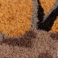 Nahaufnahme Motiv auf Fußmatte mit Hirschmotiv