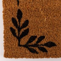 85727-Clayre-und-Eef-Fussmatte-Hirsch-Kokosnussfaser-Kunststoff-natur-braun-schwarz-75x45x1cm-KW37-2023-229863Capture0039.jpg Nahaufnahme Ecke der Fußmatte mit Hirschmotiv