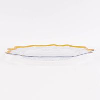 85740-Clayre-und-Eef-Platzteller-gezackt-mit-goldfarbigem-Rand-Kunststoff-transparent-goldfarbig-33cm-KW37-2023-229768Capture0006.jpg Platzteller mit goldfarbigem Rand, Perspektive von schräg vorne