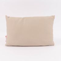 Rückseite rechteckiges Kissen einfarbig beige